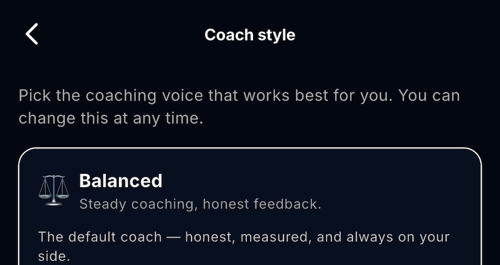 Pick Your Coach Personality