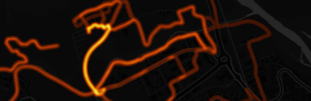 ShoosOn frequency heatmap showing where a runner runs most often